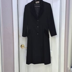 Christian Dior girls with suede accents long coat